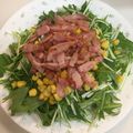 こいこいさん☆'s cooksnap of when they made 水菜とコーンとカリカリベーコンのサラダ.
