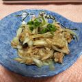 雪きつね。's cooksnap of when they made 玉ねぎと鯖缶のサラダ.