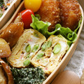 ガメコ's cooksnap of when they made お弁当に☆枝豆とカニカマの卵焼き.