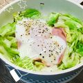 こことねね's cooksnap of when they made スキレットで！簡単キャベツの巣ごもり卵.