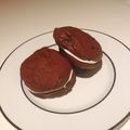 クック8KJZYP☆'s cooksnap of when they made ほろほろブラウニーのマシュマロバーガー.
