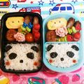 こともみ's cooksnap of when they made 簡単 パンダ弁当 キャラ弁.