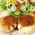 クックまにゅ☆'s cooksnap of when they made ☆鶏肉豆腐バーグ☆簡単ポン酢照り焼きタレ.