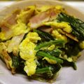 maruru-nn's cooksnap of when they made 春色ふわっ＊ほうれん草とベーコンの卵とじ.