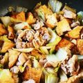 さちぶた♪'s cooksnap of when they made 厚揚げと豚と白菜時短甘辛炒め.