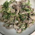 よめみう's cooksnap of when they made 豆苗豚バラエリンギのガーリックマヨ.