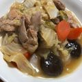 やーしー's cooksnap of when they made 白菜と煮こむ●鶏肉のスキヤキ風甘辛煮込み.