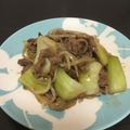 ☆こまっと☆'s cooksnap of when they made 牛肉とチンゲン菜の焼き肉炒め.