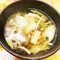 ゆうちゃんシェフ's cooksnap of when they made 生姜でポカポカ☆白菜とエノキのスープ.