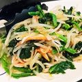 kono72's cooksnap of when they made もやしとほうれん草のごま和え.