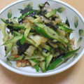 ひいちい's cooksnap of when they made 海苔ときゅうりのキムチあえ.