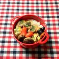 陽☆Iso's cooksnap of when they made お弁当にﾅﾝﾁｬｯﾃお好み焼き風玉子焼♡.