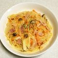 mami99's cooksnap of when they made 春色♡人参のクリームスパゲティ.