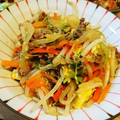 toumi's cooksnap of when they made ☆豆苗と牛豚合挽き肉と卵のオイマヨ炒め☆.