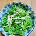なつ姉's cooksnap of when they made 簡単！春菊とささみのマスタードサラダ☆.