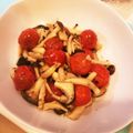 ダーリンはお医者様's cooksnap of when they made ミニトマトとキノコのガーリック炒め.