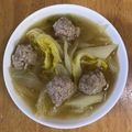 メタルマリオ's cooksnap of when they made たっぷり白菜の肉だんごスープ.