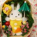 ☆ミルミル's cooksnap of when they made キャラ弁☆残った薄焼き卵で立体ミッフィー.
