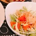 なぉんこ's cooksnap of when they made トマトと水菜のポン酢マヨサラダ.