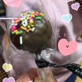 さかまき♡'s cooksnap of when they made バレンタインに♥レンジで簡単ケーキポップ.