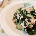 fu♪♪'s cooksnap of when they made わかめ＆きゅうり＆ツナのマヨポン和え♪.