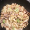 クックXWD922☆'s cooksnap of when they made 鶏肉と新玉ねぎと春キャベツの味噌炒め.