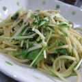 ちばたま's cooksnap of when they made 水菜とえのきのパスタ.