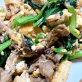 67luna's cooksnap of when they made 小松菜と豆腐のオイスター炒め♪.