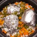 ほもい's cooksnap of when they made 炊飯ついでに芋ふかしましょ☆.