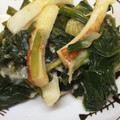 卵せんべい's cooksnap of when they made ほうれん草とちくわのチーズ炒め.