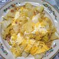 ジークTO黒子's cooksnap of when they made 白菜消費に☆チーズ入り白菜の卵とじ.