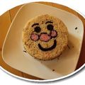 egao8's cooksnap of when they made 3色アンパンマンケーキ寿司でひなまつり.