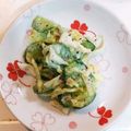 ほっしーサザエ's cooksnap of when they made キャベツと胡瓜のゆかりマヨネーズサラダ.