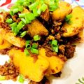 U☆kaoru's cooksnap of when they made ♡じゃがいもと豚ひき肉のピリ辛炒め♡.