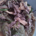 1000マイル's cooksnap of when they made 豚肉と油揚げのレタス味噌炒め.
