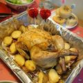 myrose's cooksnap of when they made 低温で柔らかジューシー丸鶏ローストチキン.