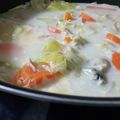まるーの's cooksnap of when they made 牡蠣とたっぷりキャベツのカルボナーラ風鍋.