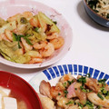 しろおと's cooksnap of when they made 海老とレタスの昆布茶炒め☆.