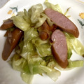 へい♡ゆー♡'s cooksnap of when they made 【朝ごはん】キャベツとソーセージ炒め.