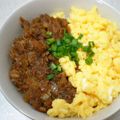 こうchanmama's cooksnap of when they made 甘辛ツナそぼろと卵の二色丼.