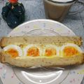 katsumeshi's cooksnap of when they made 僕にもできた【ゆでたまご&ハムサンド】.