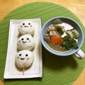 komutatata's cooksnap of when they made お月見☆だんご三兄弟☆簡単♡キャラ弁.