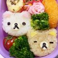 Chaaa_room's cooksnap of when they made キャラ弁＊おにぎり型deリラ＆コリラ.