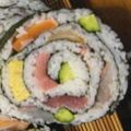 我が家のディナー's cooksnap of when they made 豪華☆海鮮恵方巻き.
