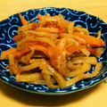 3yentown's cooksnap of when they made こっれが旨い。【切り烏賊と大根の皮ぴら】.