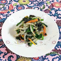 SP♪'s cooksnap of when they made 磯香る♪ほうれん草人参もやしのあえもの.