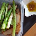 IRUZE's cooksnap of when they made 焼きアスパラに味噌オリーブソース♪.