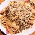 にゃーーーーーーん's cooksnap of when they made 相性抜群！おそばでクリームパスタ.