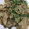 ゆっぴー母さん's cooksnap of when they made あっさり★水菜と豚バラの塩炒め.