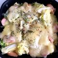 クック2NCS8M☆'s cooksnap of when they made 白菜とウインナーのチーズ焼き.